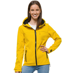 High Performance Women's Softshell <b>Jacket</b> Solid Color Breathable Waterproof Women's Outdoor Fleece Lined Softshell <b>Jacket</b> - Product Image 1