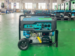 3kW에서 8kW 10kVA 휴대용 듀얼 연료 발전기 가솔린 LPG 전원 백업 무소음 발전기 가정 및 야외용 - Product Image 3