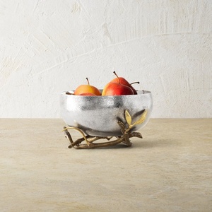 Bol à fruits en aluminium, centre de table moderne, luxe décoratif, or, écologique, durable, 2026 Saleem International - Product Image 4