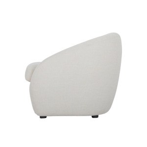 Sillón Giratorio de Lujo Nórdico para Sala de Estar, Sillón Individual Blanco con Tapicería de Terciopelo - Product Image 3