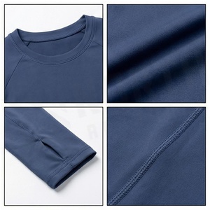 Crew Neck Long Sleeve Solid Color Yoga <b>Top</b> <b>Sweat</b> Wicking Breathable Quick Dry Four Way Stretch Women's Activewear - Product Image 4