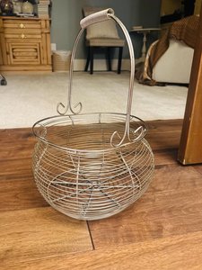 ตะกร้าเก็บไข่โลหะแบบมีหูจับ สไตล์เรียบง่ายสำหรับจัดระเบียบไข่ในครัว - Product Image 6