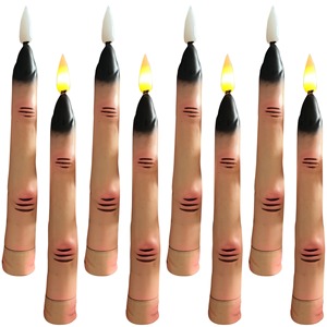 TOOWIN Halloween Scary Finger Candles, Haunted House Indoor Spooky Realistic Wax Atmosphere Decoration Props - Product Image 1