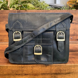 Manufacturers Wholesale Full Grain Leather Small Crossbody Messenger Bag Cowhide Large Capacity Business <b>Handbag</b> for <b>Men</b> & Women - Product Image 4