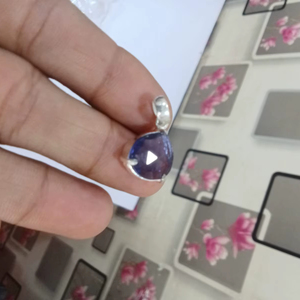 German <b>Silver</b> Pendant And necklace For Women Jewelry Wholesale Price Low <b>Top</b> Quality Gemstone Vintage Style Blue Stone - Product Image 1