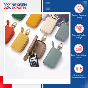 Porte-clés de voiture en cuir PU de qualité supérieure, style moderne et tendance, disponible en stock pour les acheteurs en gros - Product Image 4