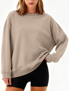 Sweat-shirt pour femme en polaire épaisse pour l'hiver, style streetwear, à vendre, bonne qualité, manches longues, sweat-shirt oversize pour femme - Product Image 6