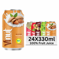 Vinut Vietnam Fabrieksprijs 330Ml Suikervrije Amandelmelksap Drank Koolzuurhoudende Drank Private Label Gratis Monster Beschikbaar