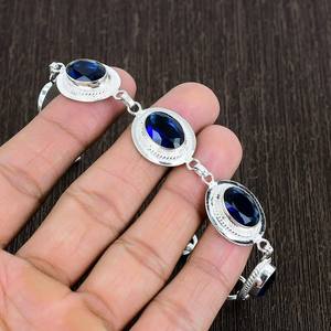 Faceted Tanzanite <b>Bracelet</b> 925 Sterling Silver Boho Jewelry Handmade Gemstone <b>Bracelet</b> Unique Spiritual Gift For Women - Product Image 2