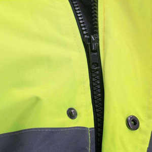 High Quality Unisex Hooded <b>Winter</b> Two-Tone High Visibility Reflective Hi-Vis Work Bomber Jacket - Product Image 5