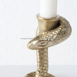 Portavelas de Serpiente Dorada, Portavelas de Metal para Decoración del Hogar, Exportador Mayorista - Product Image 6