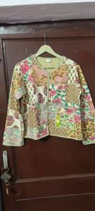 Cotton Jacket for <b>Women</b> Reversible Patchwork Quilted Coat for <b>Women</b>, Handmade <b>Cardigan</b> Jacket All Size S/M/L/XL/2XL/3XL - Product Image 4