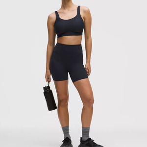 Women's Breathable High Support Simple Designer Sports Bra <b>Cross</b> Shoulder Gym Fitness Yoga Tank <b>Top</b> Workout Activewear Bra - Product Image 1