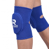 Protège-genoux RYDOM en néoprène tricoté respirant, universel, unisexe, bleu, pour volleyball et sport, manchon de protection pour coude
