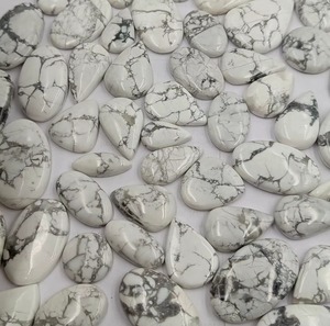 Cabochons en howlite naturelle en gros, pierres en howlite blanches polies en vrac pour la fabrication de bijoux, fournisseur en gros - Product Image 3