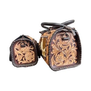 Sac à main de luxe en cuir véritable style western, imprimé animal marron, avec fermeture éclair – Meilleure vente - Product Image 2