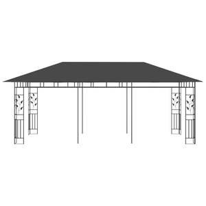 Carpa y Gazebo Antracita de 19.7'x9.8'x9' con Mosquitera 19.7'x9.8'x9' Antracita - Product Image 3