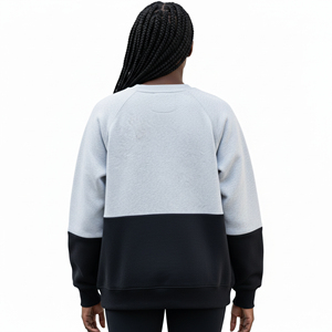 Sudadera con capucha para mujer con logotipo personalizado bordado en la parte delantera, 100% algodón, informal, holgada, gruesa, para invierno, precio económico, precio al por mayor. - Product Image 3