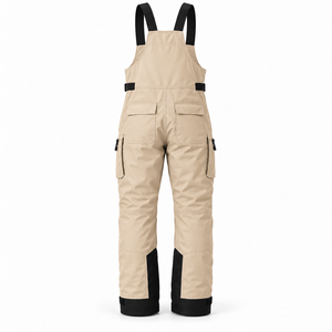 Mens Industrial Workwear Bib Overalls Reinforced <b>Knees</b> Cargo Storage Pockets Front Zip Adjustable <b>Straps</b> Mechanic Work Dungarees - Product Image 3