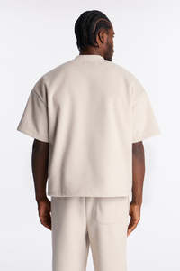 Camiseta Extra Grande con Logotipo Personalizado, 100% Algodón, Calidad de Lujo, Diseño Gráfico, Hombros Caídos, Cuello Extendido, Impresión, Camisetas para Hombre - Product Image 2