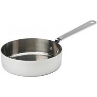 Mini poêle à frire en acier inoxydable pour servir des sauces, poêle compacte pour la cuisine à domicile, restaurant, petite poêle de cuisson pour la vente en gros