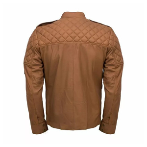 Buenos Precios, Alta Calidad, Chaqueta de Cuero para Hombre con Logotipo Personalizado, Diseño 2025, Chaqueta de Lona Transpirable para Invierno, Ropa Casual - Product Image 5