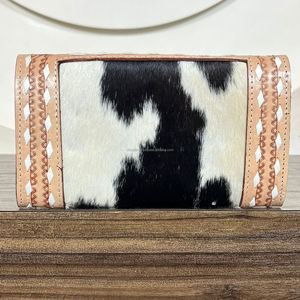 Usine Personnaliser Cash & Card Holder Portefeuille En Gros Long En Cuir Véritable Pochette Bourse À La Main Usiné À Carreaux En Cuir Femmes Portefeuille - Product Image 5