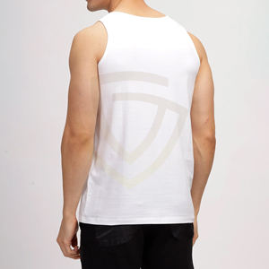 เสื้อกล้ามแฟชั่นผู้ชาย พิมพ์ลายตามสั่ง สไตล์ลำลอง ถักทอ ขายส่ง ดีไซน์เรียบง่าย - Product Image 4