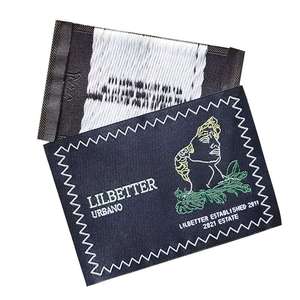 Étiquettes de vêtements en coton tissé personnalisées, badges imprimés écologiques pour manches, étiquettes à logo haute densité et claires - Product Image 3