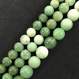 Cuentas Lisas de Crisoprasa 100% Naturales, Certificadas por IGI, Grado AA, de 10mm-14.5mm, Color Verde Piedra, Gema Vivaaz, Joyería Jaipur - Product Image 4