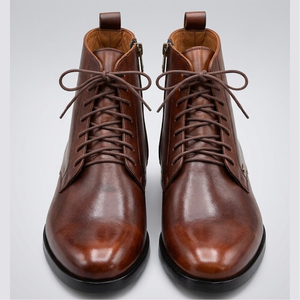 Chaussures habillées de mariage montantes pour hommes 2026 en cuir véritable léger, à bout fermé et bride à boucle, confortables, antidérapantes et respirantes pour l'automne - Product Image 2