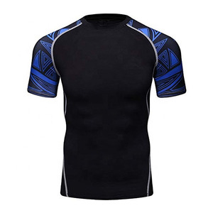 Camiseta de Compresión Unisex de Manga Corta, Spandex/Poliéster, Protección UV, Secado Rápido, Transpirable, Corte Ajustado - Product Image 3