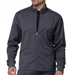 Chaquetas de Enfermería con Logotipo Personalizado al por Mayor, Chaquetas Grises para Hospital, Uniformes Médicos para Hombres - Product Image 4