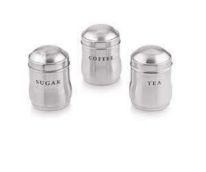 Juego de Recipientes de Acero Inoxidable para Encimera de Cocina, Cilindro Metálico para Té, Café y Azúcar, con Función de Calentamiento, para Bodas - Product Image 3