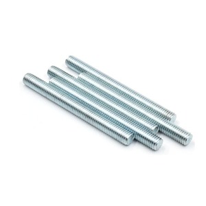 Barre filetée en acier galvanisé 8 mm, tige filetée en fer, tige de fixation industrielle, quincaillerie de construction, raccord de tuyauterie, tige métallique - Product Image 1