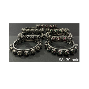 Pulsera hecha a mano Vintage con aspecto de plata, pulsera de latón puro para fiesta, Diamante ajustable, brazalete oxidado que se puede abrir, boda - Product Image 3