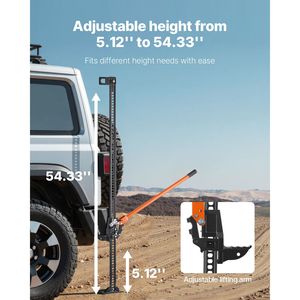 Martinetto Agricolo da 3,18 Tonnellate (7.000 Libbre) con Sollevamento Alto di 60 Pollici, Martinetti Stradali Utilitari per Carichi Pesanti con Sistema a Cricchetto, Altri Attrezzi Agricoli - Product Image 6