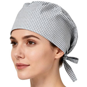 Adjustable Medical <b>Scrub</b> Hats Unisex Nurse Cap Logo Custom <b>Working</b> Cap Soft Cotton Bow Tie Hospital Surgical Hat - Product Image 3