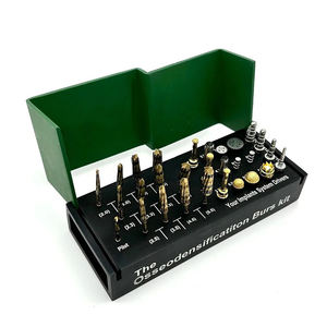 Kit de brocas de odontología Osse Odensification de 29 piezas, instrumental quirúrgico dental manual de acero inoxidable verde Clase II Optitech Healthcare - Product Image 3