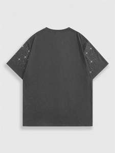 เสื้อยืดคอกลมผู้ชาย ปี 2026 ประดับเพชร แขนสั้น ผ้าคอตตอนเจอร์ซีย์ คุณภาพสูง พิมพ์ลาย DTG เสื้อผู้ชาย ฤดูร้อน เนื้อผ้าเบาสบาย - Product Image 3