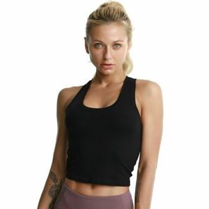 White Seamless Sports <b>Bra</b> Tank Top Women Workout Fitness Athletic Wear High Neck Supportive <b>Stretch</b> Top - Product Image 3