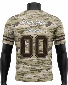 Maillot de football américain en polyester 100 % de haute qualité, grande taille, manches courtes, personnalisable, avec impression thermique sur le devant - Product Image 6