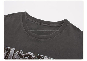 Mustard Day Regular Fit <b>Men's</b> T-<b>Shirt</b> Short Sleeve O-Neck Street Style Front <b>Skulls</b> Print Jersey Cotton - Product Image 5