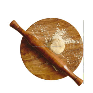 Handcrafted Premium Mango & Sheesham <b>Wood</b> Chakla Belan Combo Rustic Kitchen Tool for <b>Rolling</b> & Pastry Roti Board & Roller - Product Image 2