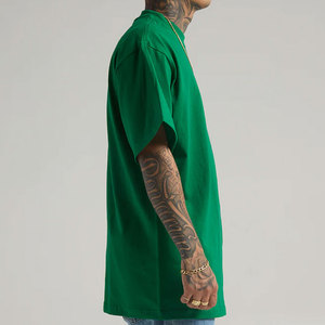 เสื้อยืดโอเวอร์ไซส์สไตล์วินเทจ ล้างสีแบบแอซิดวอช ผ้าคอตตอนหนานุ่ม เสื้อยืดเปล่า ผลิตในอเมริกา สตรีทแวร์ ผู้ผลิตป้ายผ้าซาตินแบบกำหนดเอง เสื้อยืด - Product Image 5