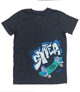 T-shirt confortable à manches courtes pour garçons, vêtements d'été décontractés à col rond pour garçons - Product Image 4