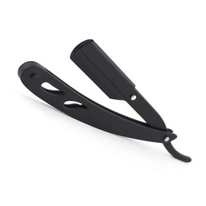 New High Quality Personalized Men's Straight <b>Razor</b> Stainless Steel Solid Color Shaving <b>Razors</b> For Barber - Product Image 2