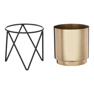 Macetero Metálico con Soporte de Hierro para Plantas de Interior y Exterior, Maceta Moderna de Hierro para Piso, Ideal para Sala de Estar, Balcón, Jardín y Hogar - Product Image 2