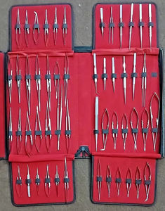Kit d'instruments de micro-chirurgie oculaire manuels professionnels en acier inoxydable, pinces porte-aiguilles, ciseaux chirurgicaux fins pour hôpital - Product Image 5