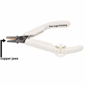 คีมปากแบนคุณภาพสูง QORVEX INSTRUMENTS ทำจากสแตนเลส ปากคีมหุ้มทองแดง ด้ามจับเคลือบทองแดง สำหรับทำเครื่องประดับ น้ำหนักเบา 1 - Product Image 1